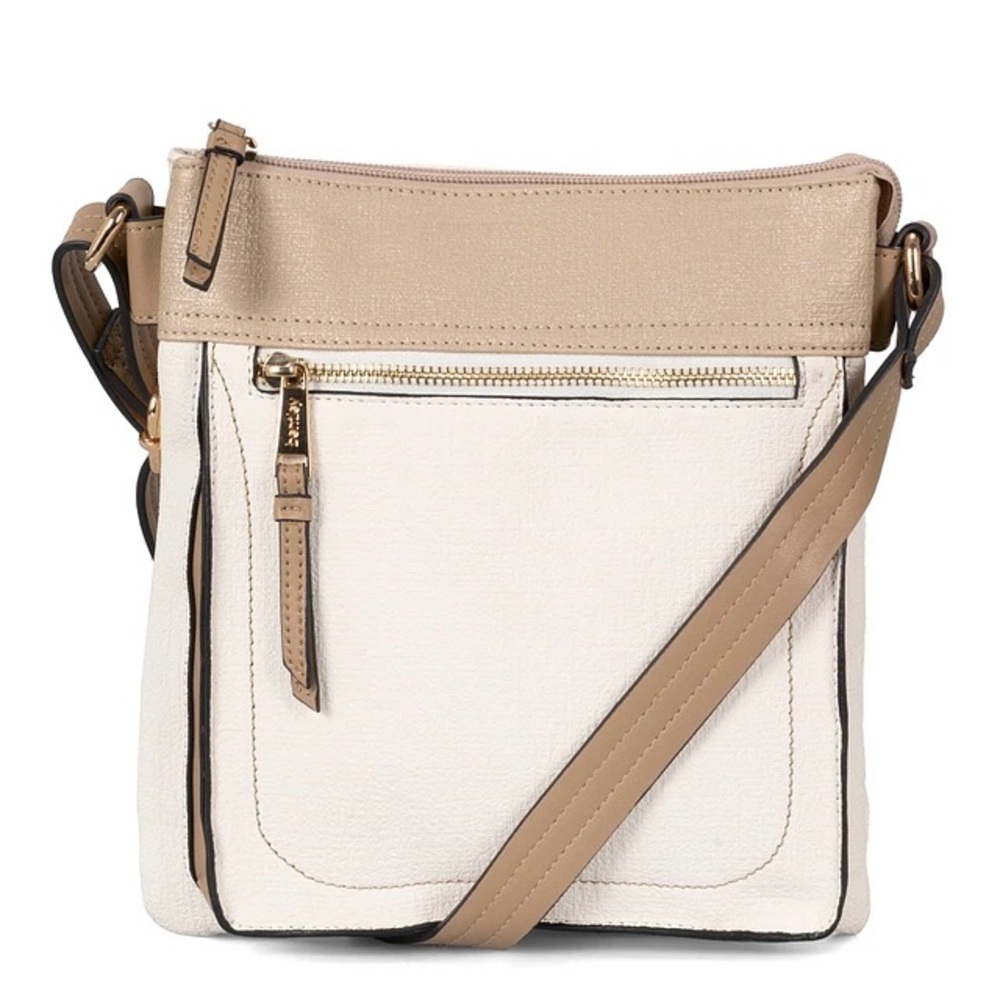 Bentley Cream and Tan Crossbody/Shoulder Bag